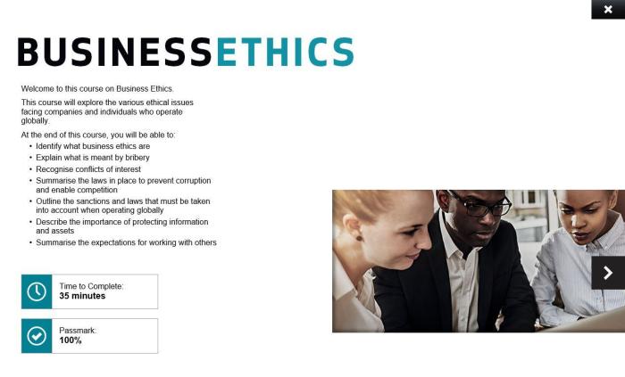 Ethics training business ethical difference between course feedback plans